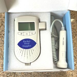 Portable Pocket Fetal Doppler and Heart Rate Monitor